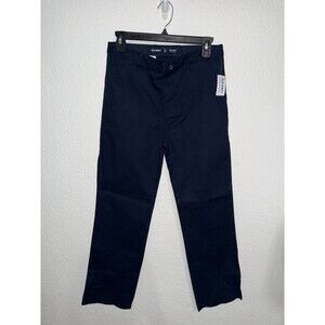 NWT Old Navy Straight Built-In Flex uniform Pants kids 12yrs Plus Navy